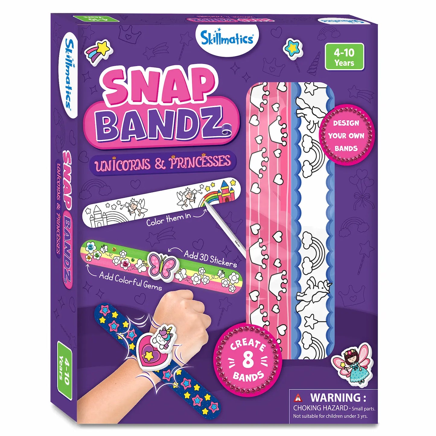 Snap Bandz: Unicorns & Princesses New | Art & Craft Activity Kit (ages 4-10)