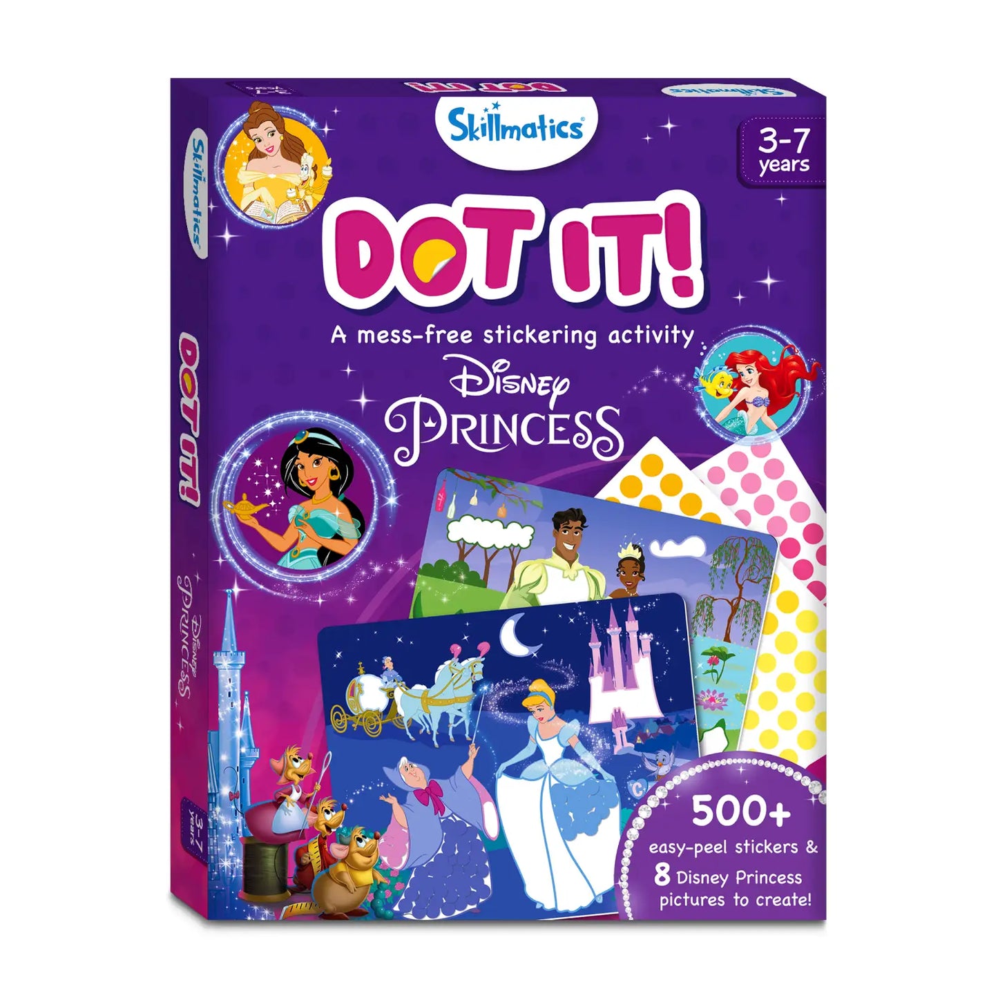 Disney Princess sticker activity kit from Dot it! Disney Princesses product display