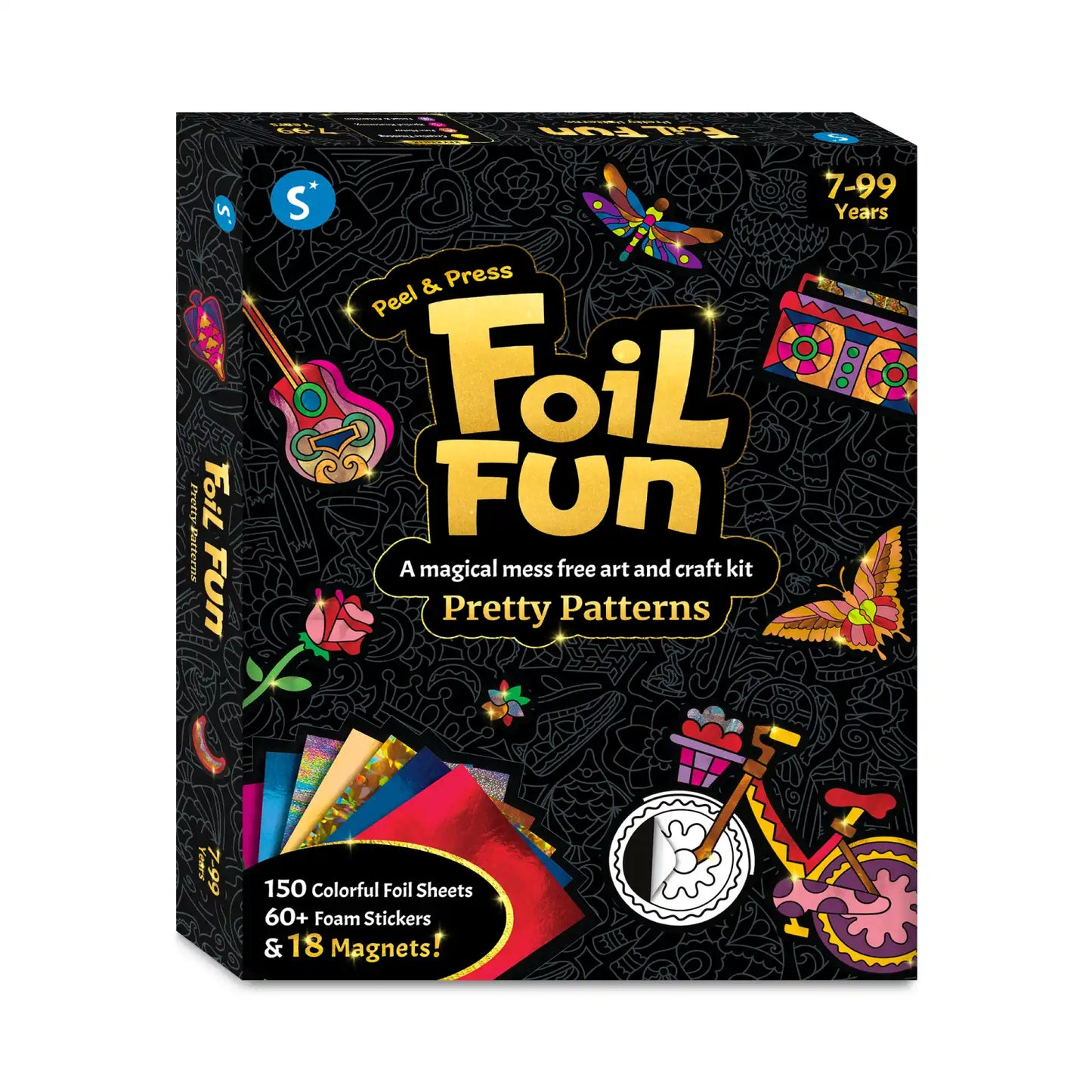 Foil Art Craft Kit from Foil Fun Pretty Patterns No Mess Art Kit for ages 7+