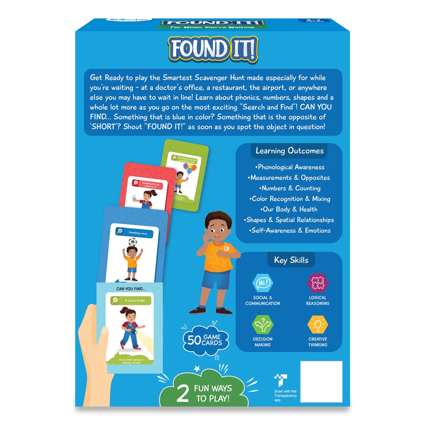 Found It! game box for smart scavenger hunt fun for ages 4-7