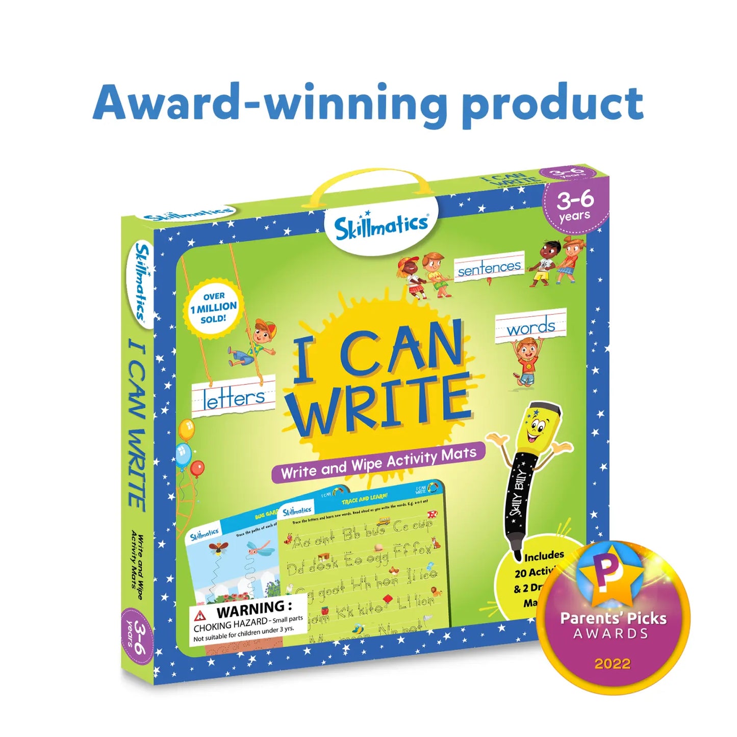 Write and Wipe I Can Write activity set for children for learning writing skills