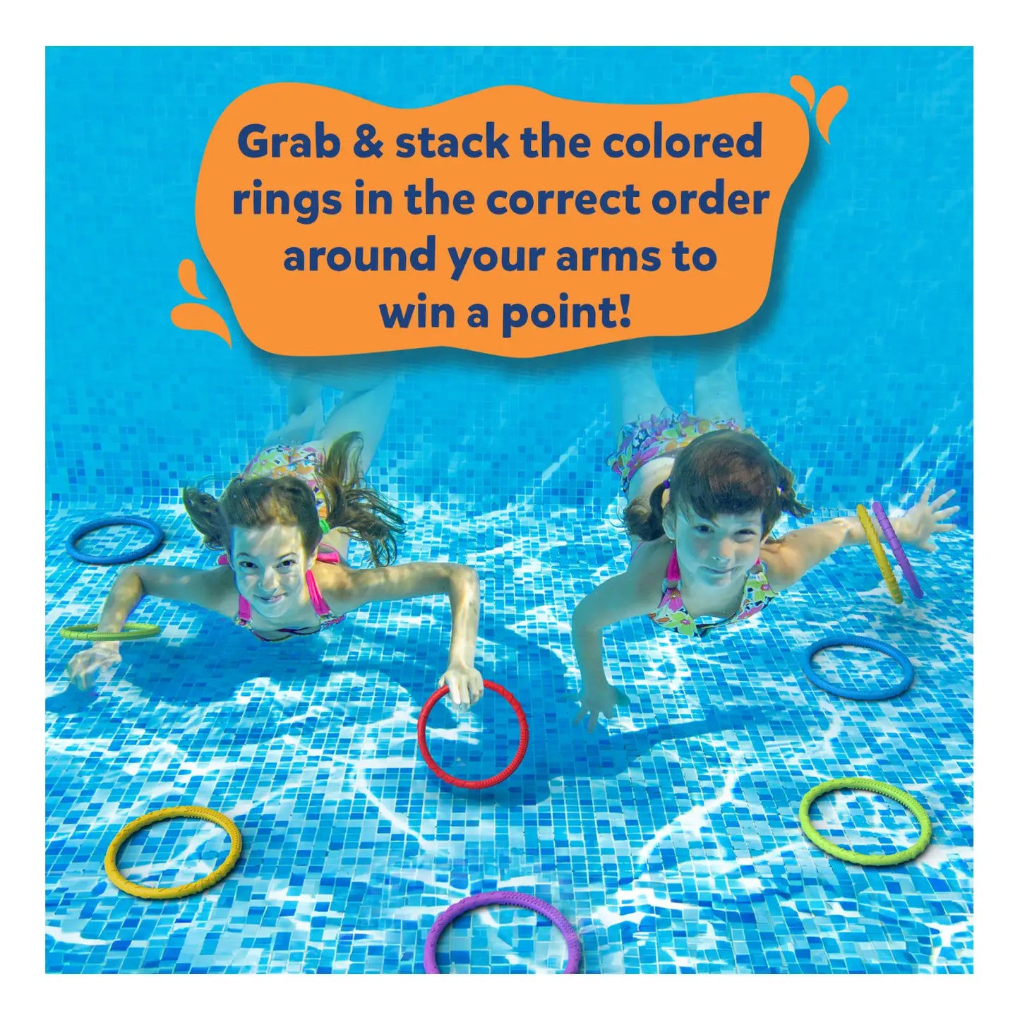 Underwater pool game for kids in Ring Rush Underwater Search and Find Game