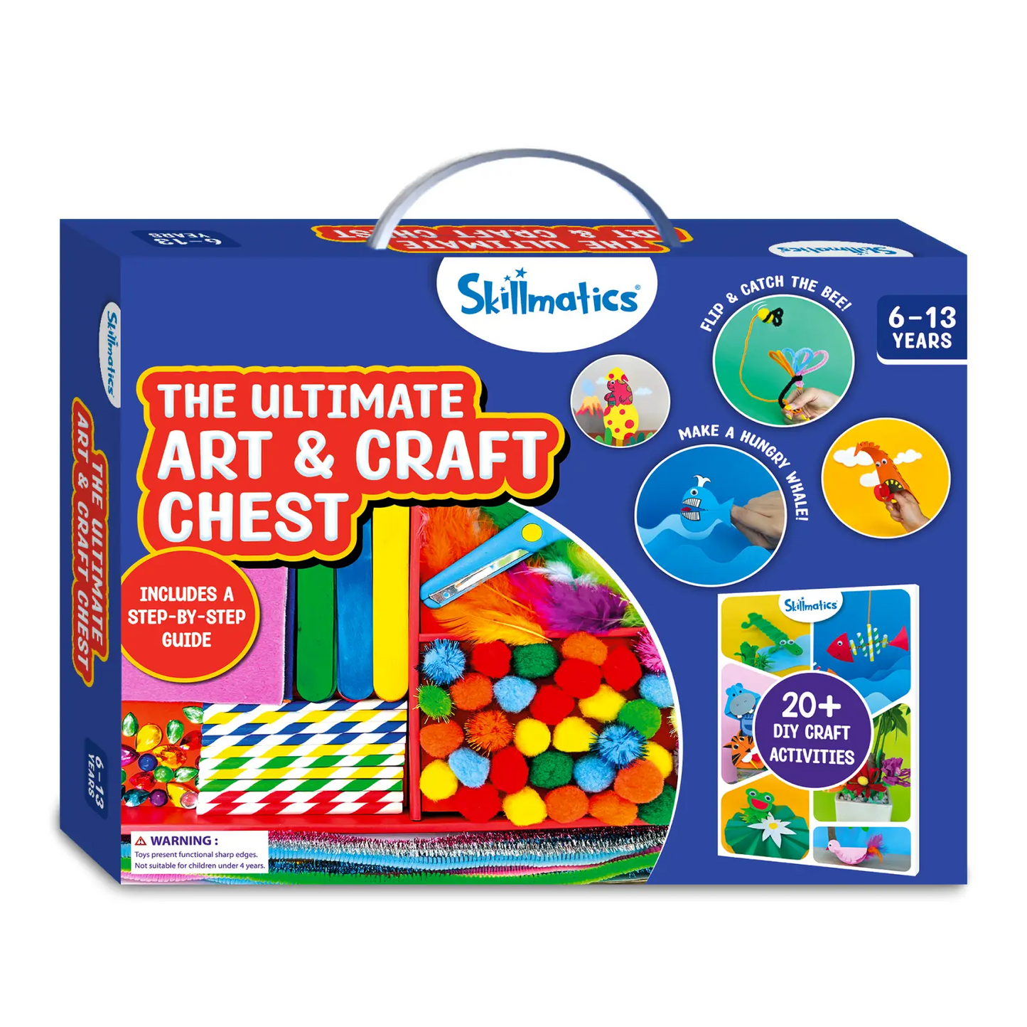 Ultimate art and craft chest for kids ages 6 to 13 featuring supplies and tools