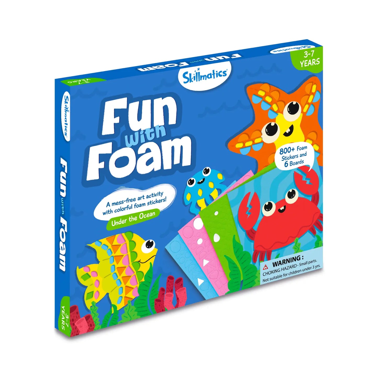 Fun with Foam craft kit featuring ocean-themed stickers for kids ages 3-7
