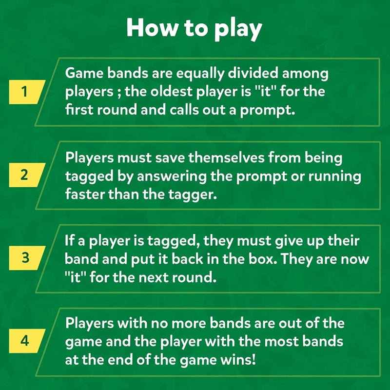Game instructions for Rapid Rumble Outdoor educational tag game for ages 6+