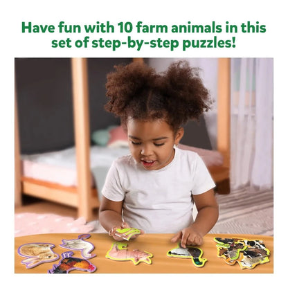 Step by Step Puzzle: Farm Animals (ages 3+)