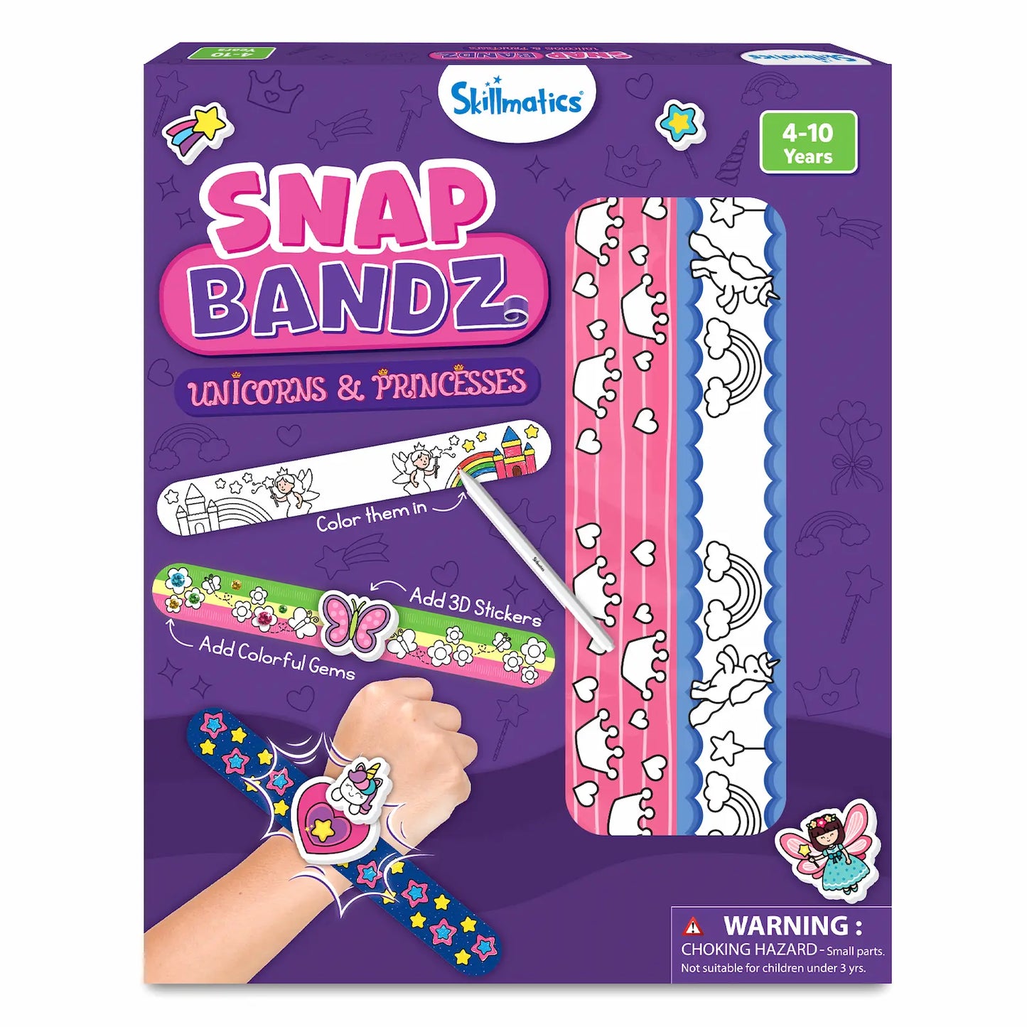 Snap Bandz: Unicorns & Princesses New | Art & Craft Activity Kit (ages 4-10)