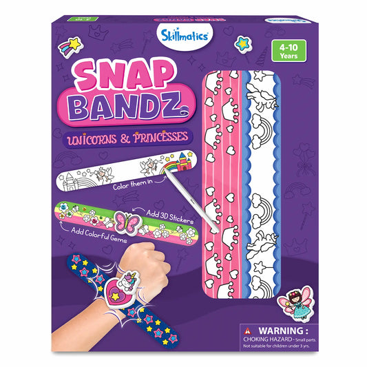 Snap Bandz: Unicorns & Princesses New | Art & Craft Activity Kit (ages 4-10)
