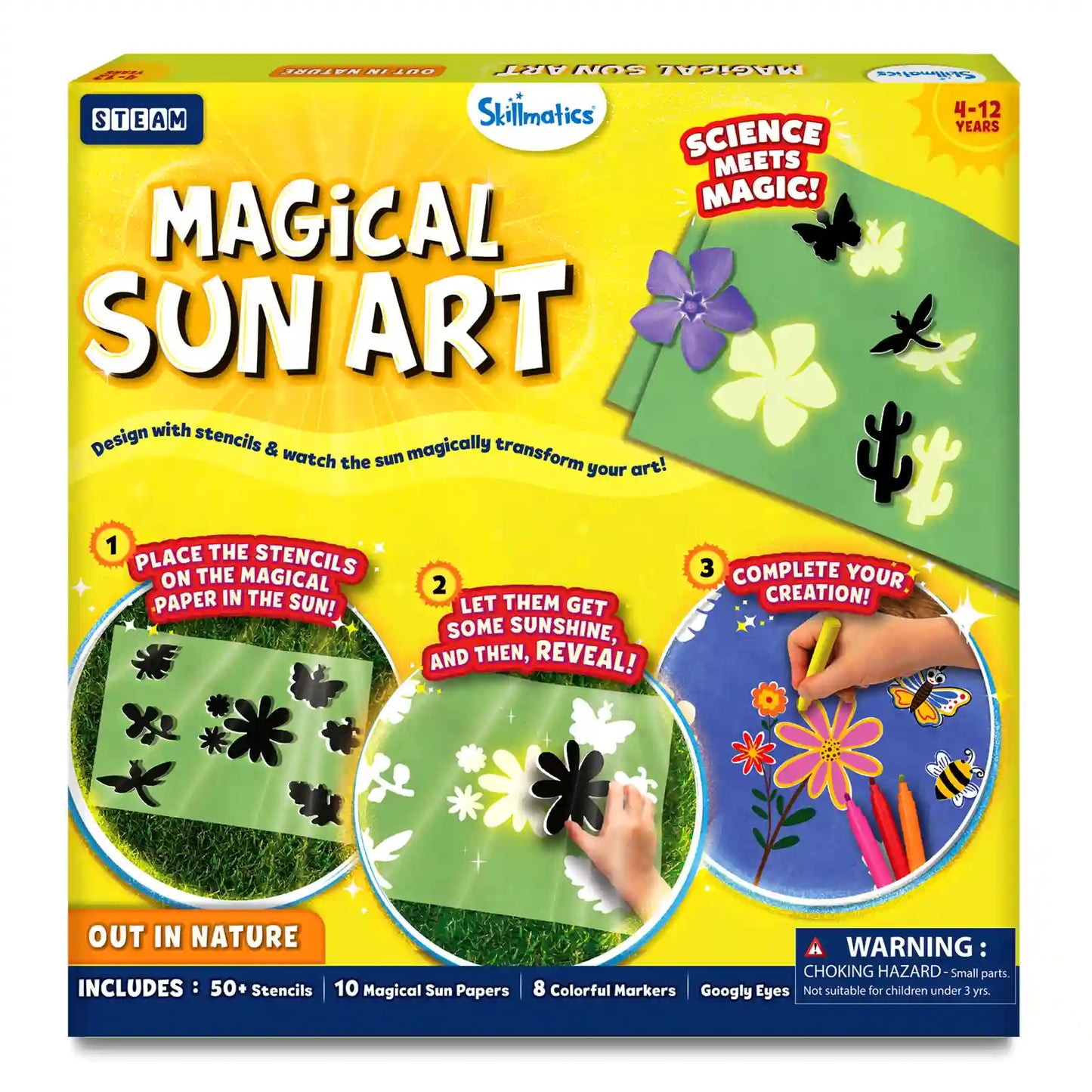 Magical Sun Art: Out In Nature | Sun Paper Art Kit (ages 4-12)