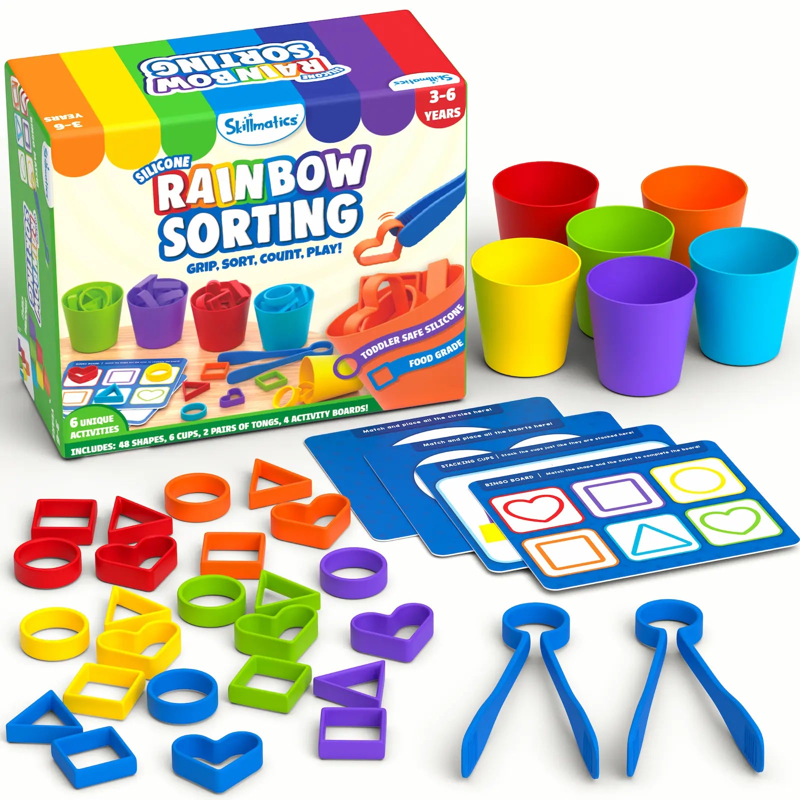 Rainbow Sorting Game V3 | Sorting, Counting & Sequencing Toy (ages 3-6)