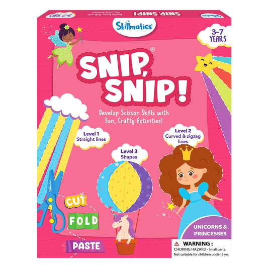 Snip, Snip! Unicorn & Princesses | Art & Craft Activity Kit (ages 3-7)