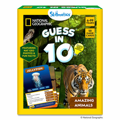 Guess in 10: National Geo Animals | Trivia Card Game (ages 6+)