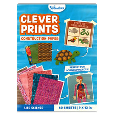 Clever Prints: Life Science | Construction Paper (60 Sheets)