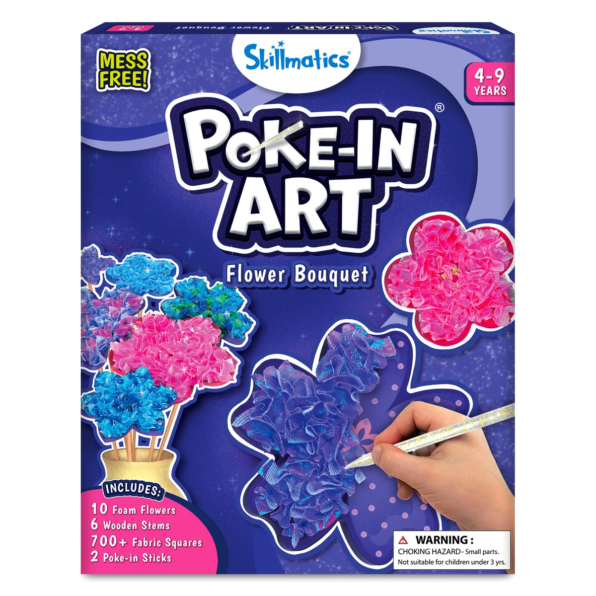Poke-in Art: Flower Bouquet | Mess-Free Art for Kids (ages 4-9)