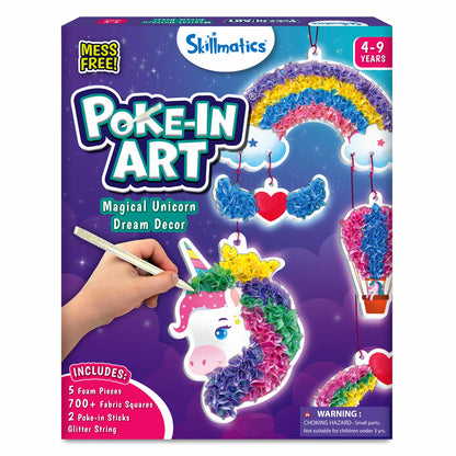 Poke-in Art: Magical Unicorn Dream Decor | Mess-Free Art for Kids (ages 4-9)