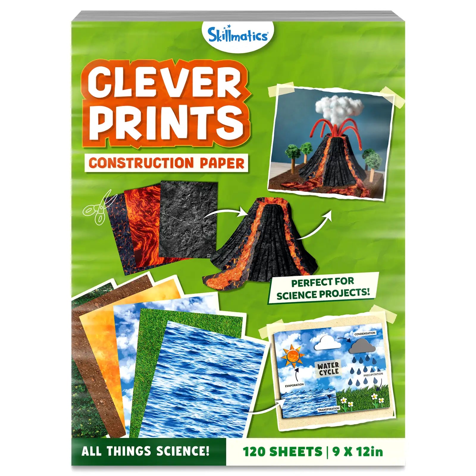 Clever Prints: All Things Science! | Construction Paper (120 Sheets)
