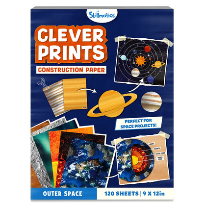 Clever Prints: Outer Space | Construction Paper (120 Sheets)