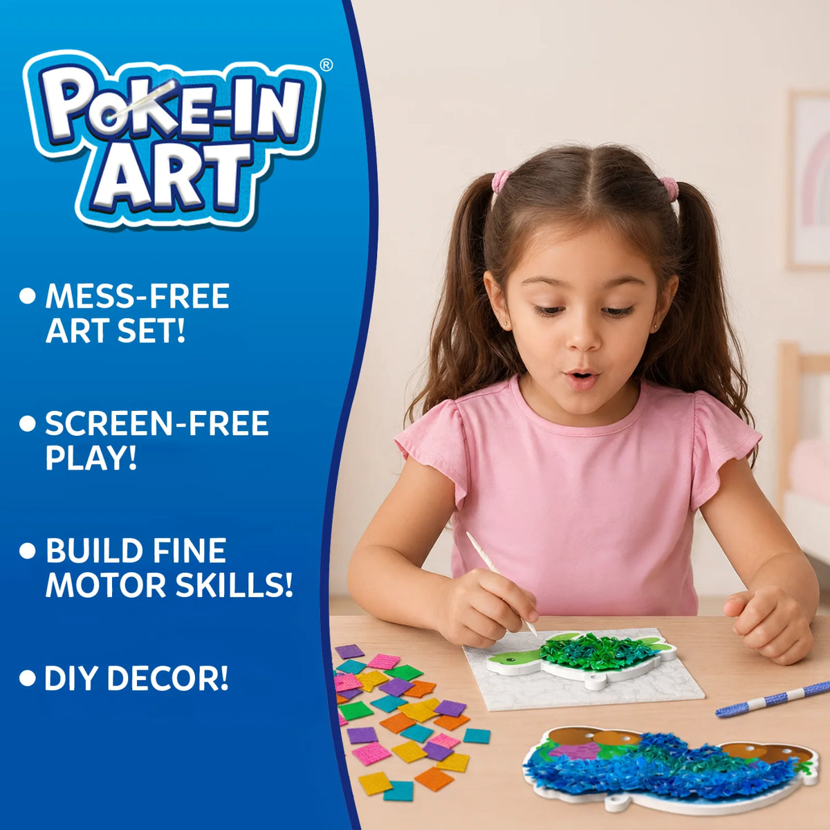 Poke-in Art: Underwater Animals | Mess-Free Art for Kids (ages 4-9)