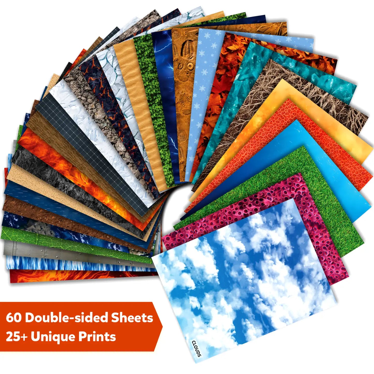 Clever Prints: All Things Science! | Construction Paper (60 Sheets)