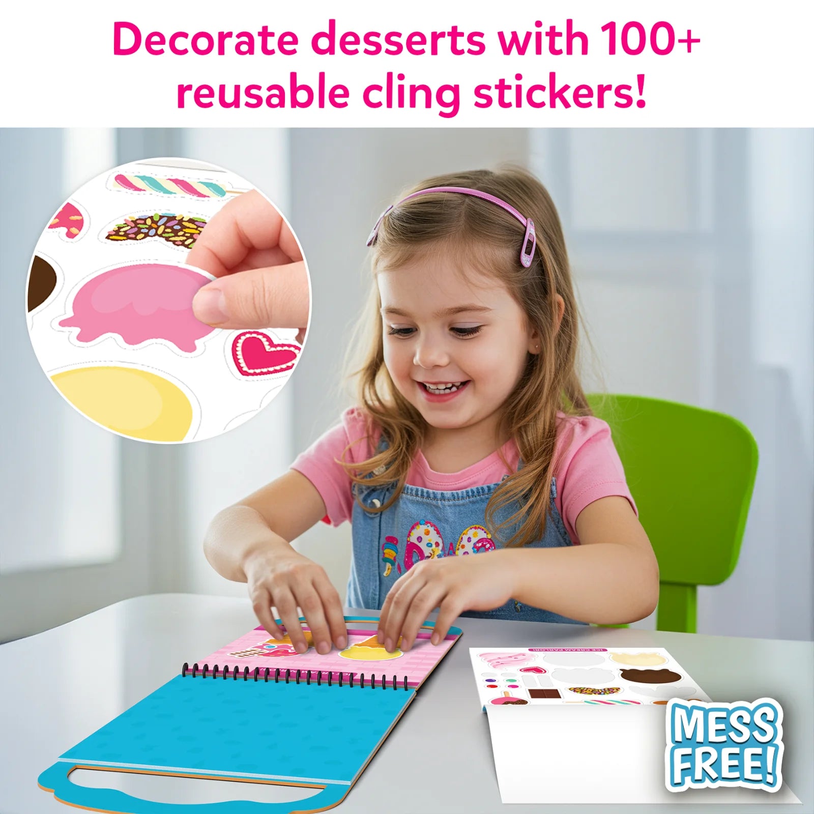 Peelies: Dessert Chef | Reusable Sticker Activity Book (ages 3-7)