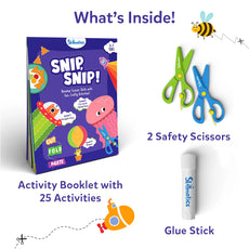 Children’s craft kit for ages 3-7 in Snip Snip Art & Craft Activity Kit display