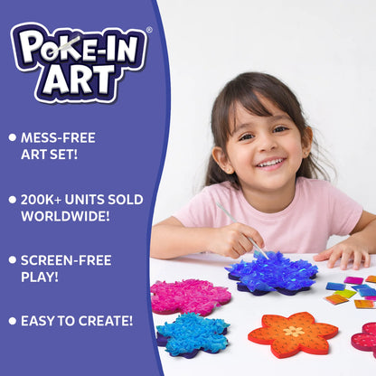 Poke-in Art: Flower Bouquet | Mess-Free Art for Kids (ages 4-9)