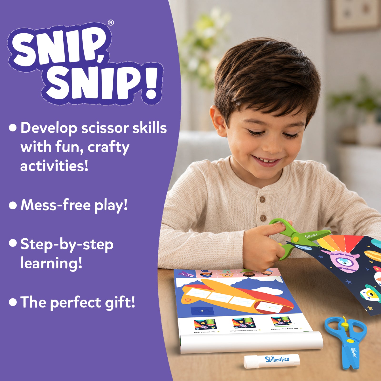Snip Snip! | Art & Craft Activity Kit (ages 3-7)