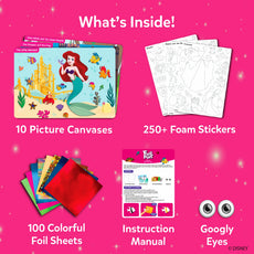 Moana sparkly picture craft kit from Foil Fun Disney Princess No Mess Art Kit