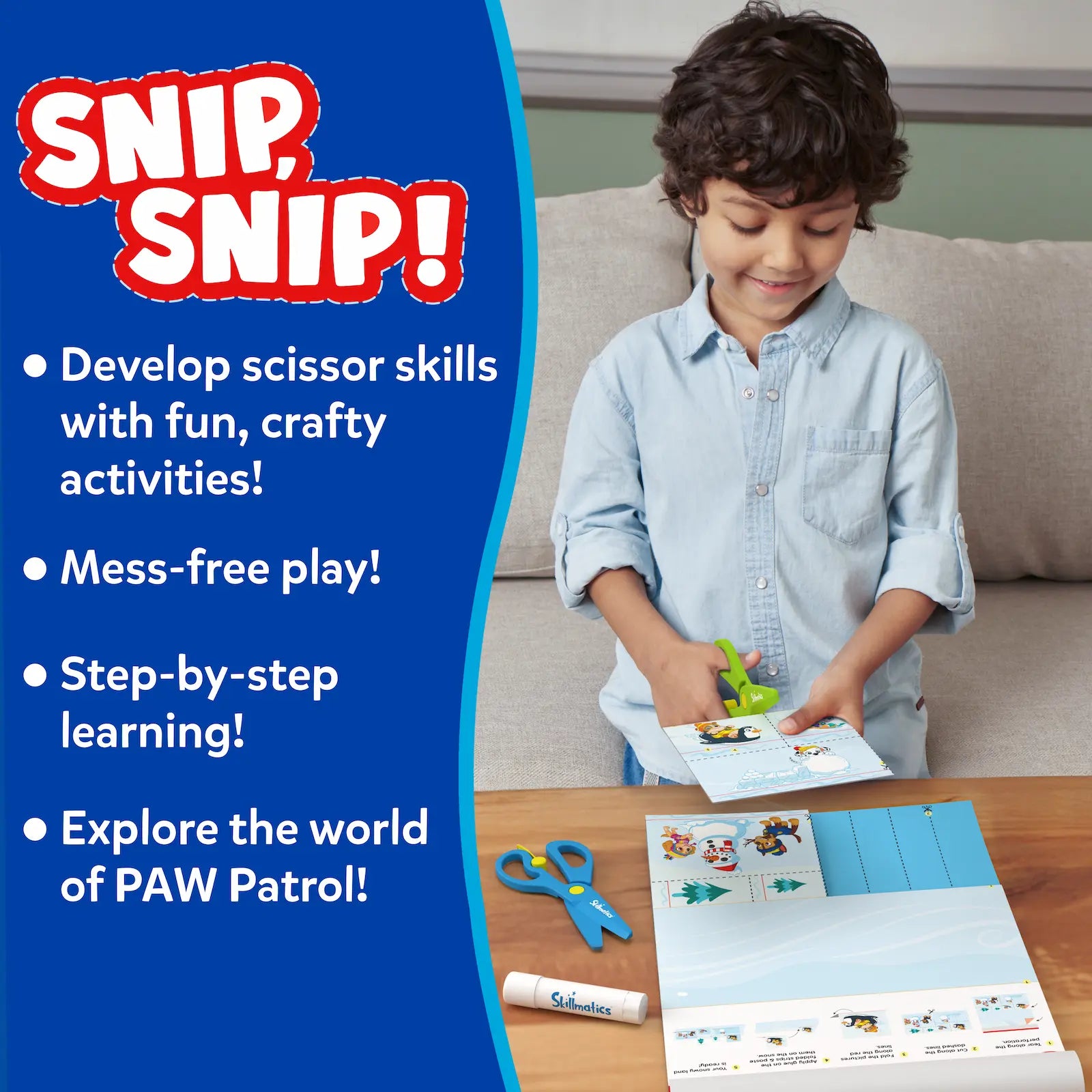 Snip, Snip! PAW Patrol | Art & Craft Activity Kit (ages 3-7)