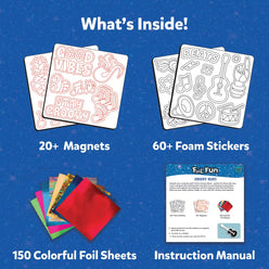 Foil Fun: Groovy Beats | No Mess Magnetic Art Kit (ages 7-13)