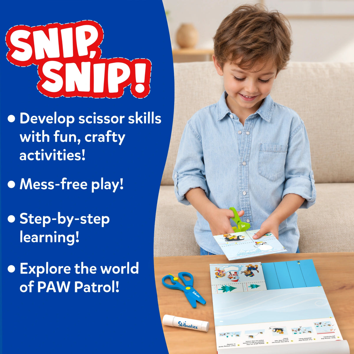 Snip, Snip! PAW Patrol | Art & Craft Activity Kit (ages 3-7)
