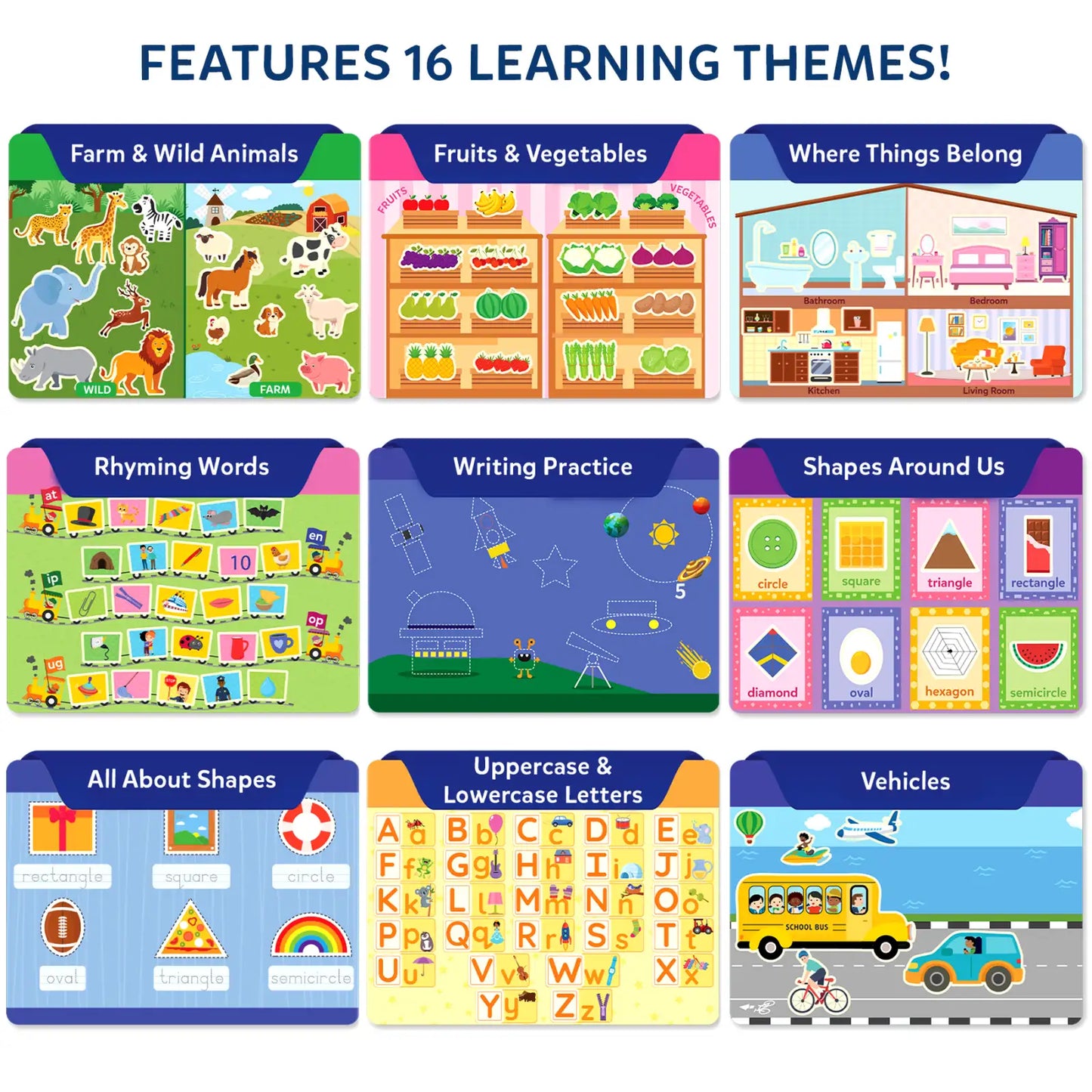 Skillmatics Montessori Busy Book for Toddlers – Preschool Learning Activities, 150+ Reusable Stickers