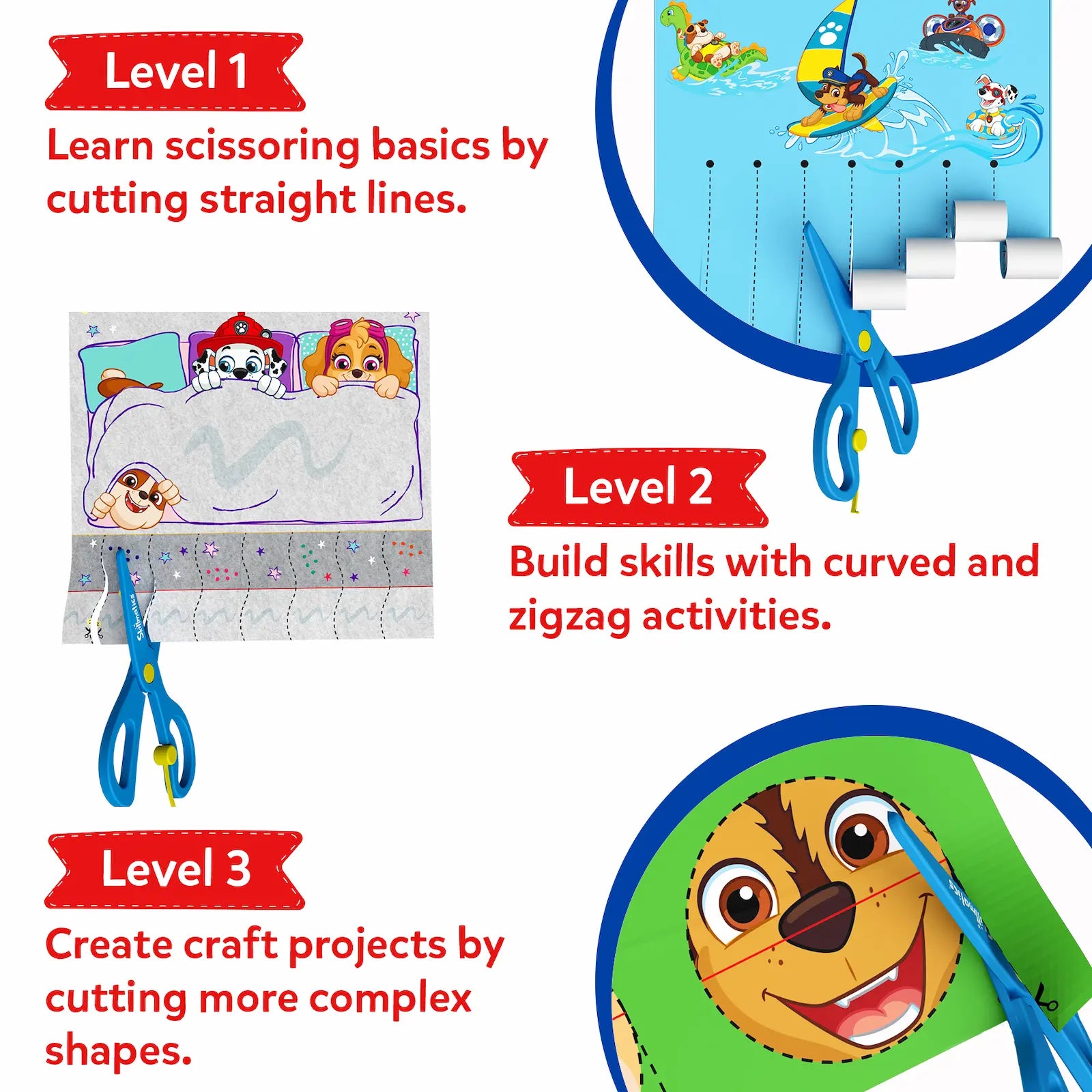 Snip, Snip! PAW Patrol | Art & Craft Activity Kit (ages 3-7)
