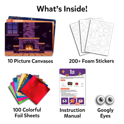 Foil Fun: Halloween Edition | No Mess Art Kit (ages 4-9)
