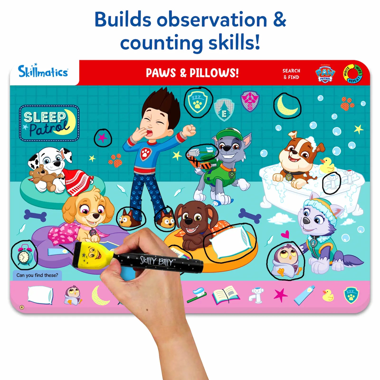 Search & Find PAW Patrol | Reusable Activity Mats (ages 3-6)