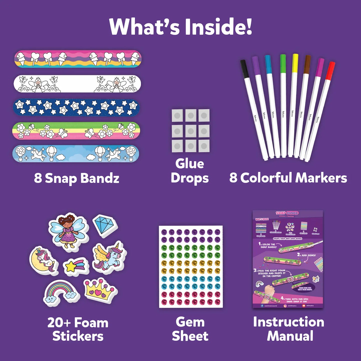 Snap Bandz: Unicorns & Princesses New | Art & Craft Activity Kit (ages 4-10)