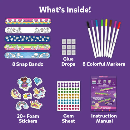 Snap Bandz: Unicorns & Princesses New | Art & Craft Activity Kit (ages 4-10)