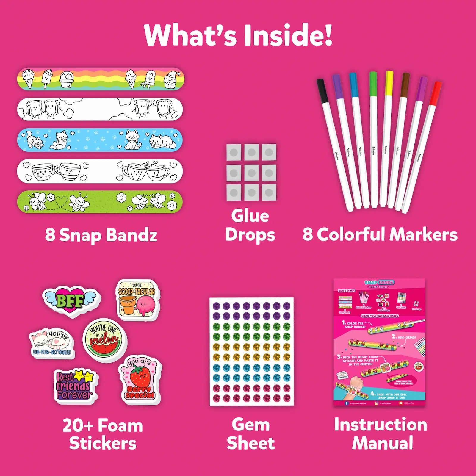 Snap Bandz:  Friendship Bands New | Art & Craft Activity Kit (ages 4-10)