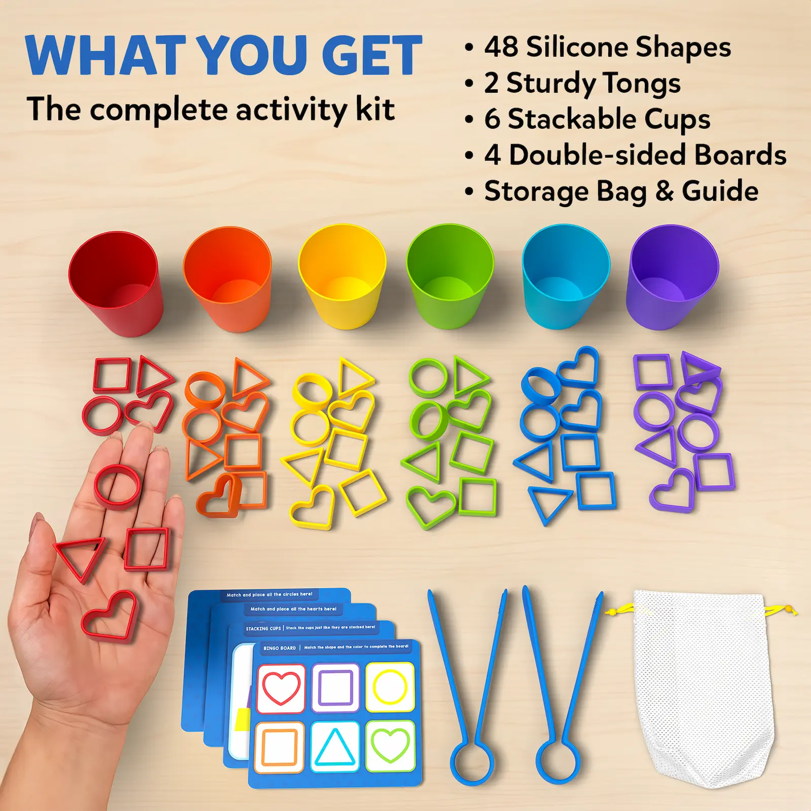 Rainbow Sorting Game V3 | Sorting, Counting & Sequencing Toy (ages 3-6)