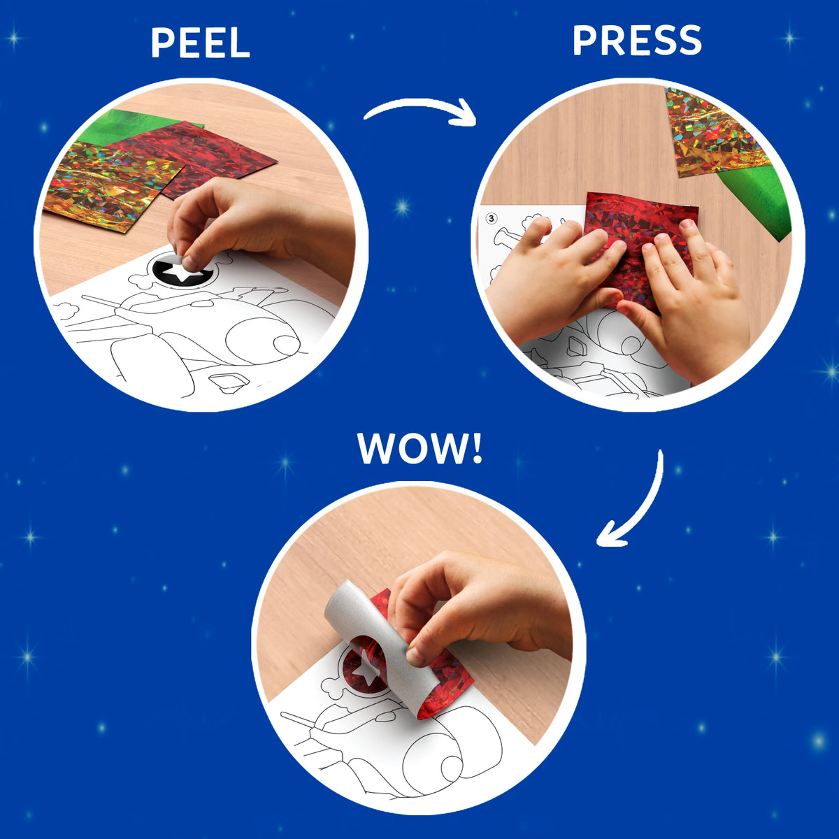 Children’s craft kit with textured sheets for coloring PAW Patrol outline drawing