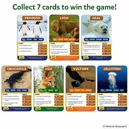 Guess in 10: National Geo Animals | Trivia Card Game (ages 6+)