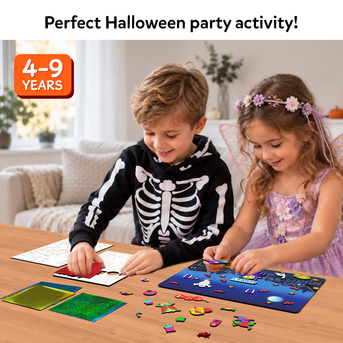 Foil Fun: Halloween Edition | No Mess Art Kit (ages 4-9)