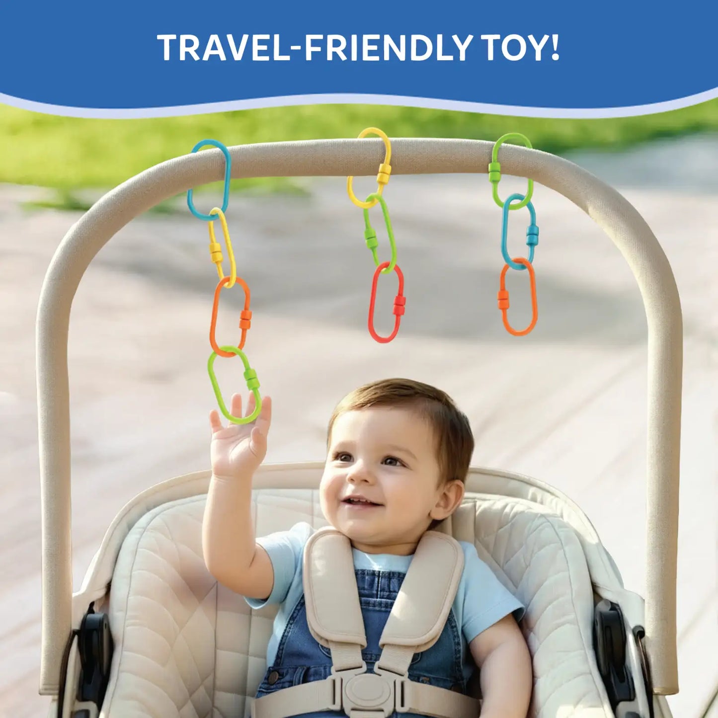Linkies: Set of 15 Links | Connectable Learning Link Toy for Toddlers (10-24 months)