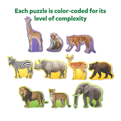 Step By Step Puzzle: Wild Animals (ages 3+)