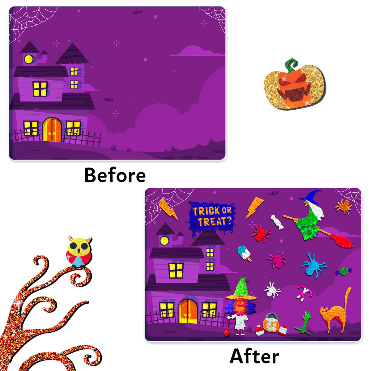 Foil Fun: Halloween Edition | No Mess Art Kit (ages 4-9)