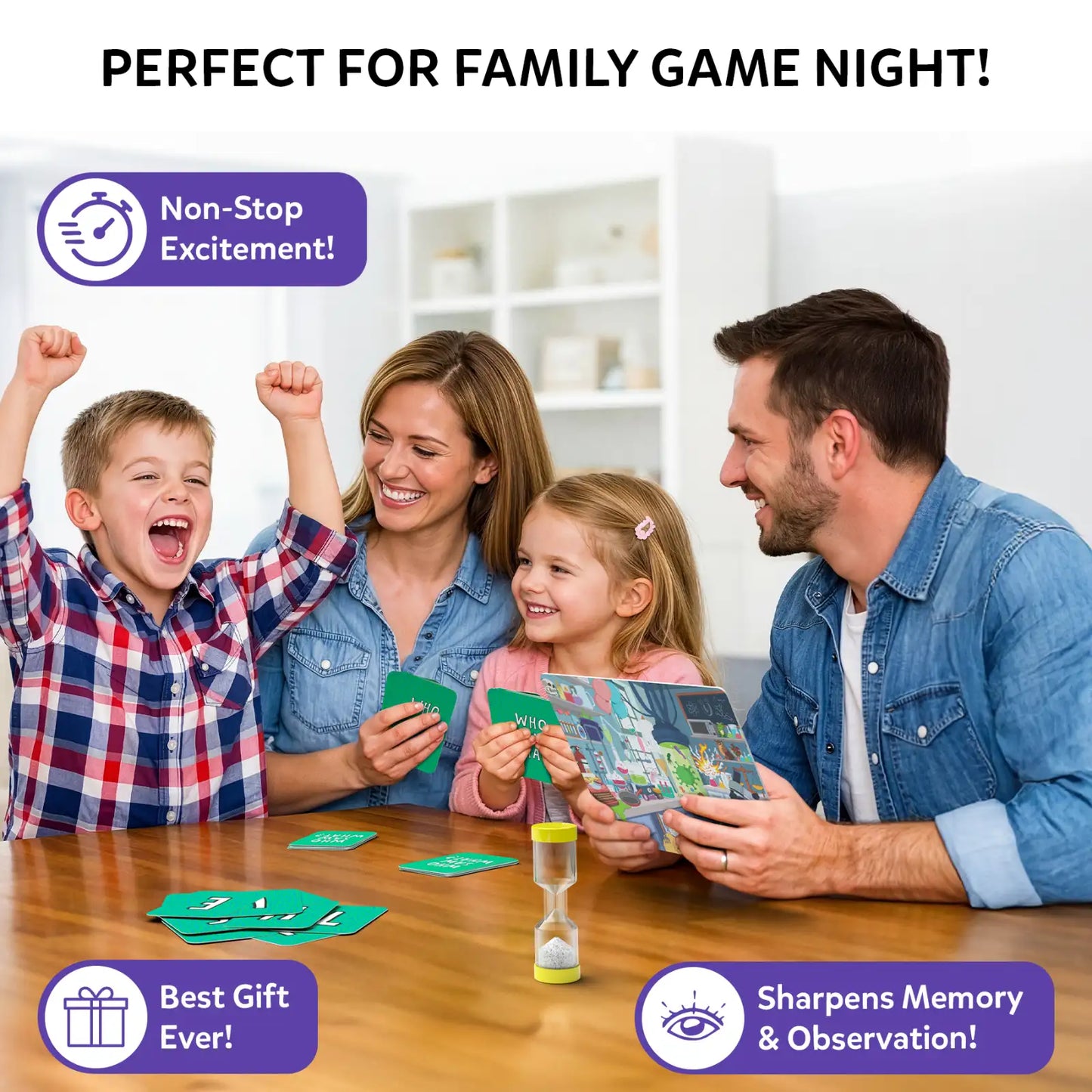 Who Saw What? In 60 Seconds: Fast-Paced Memory Game for Kids (ages 7+)
