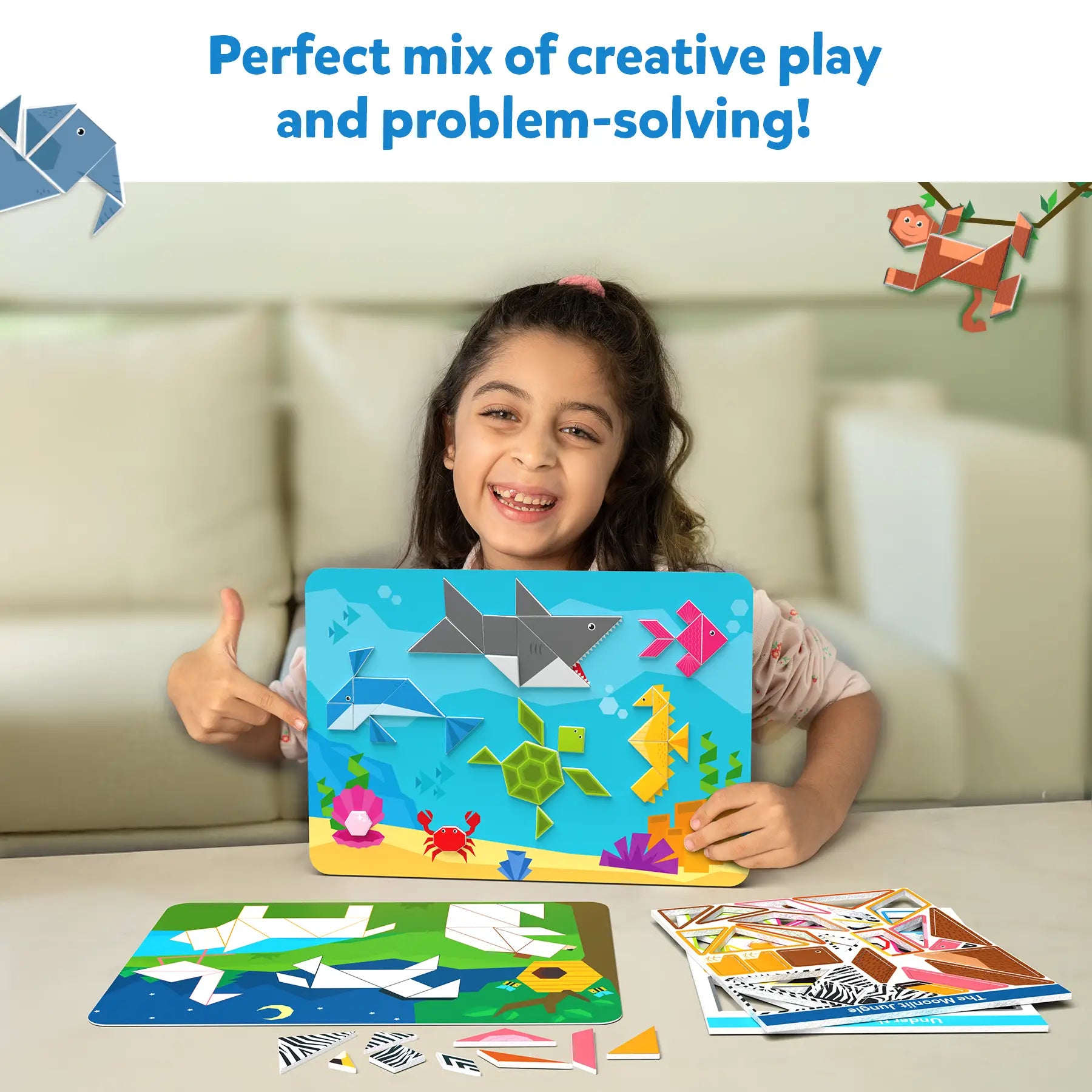 Tangram Puzzle Set from Tangram Twist: Amazing Animals product for ages 4-7