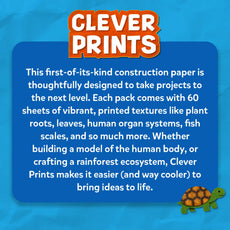 Clever Prints: Life Science | Construction Paper (60 Sheets)