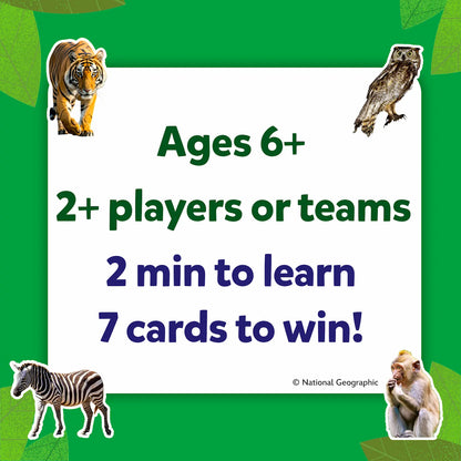 Guess in 10: National Geo Animals | Trivia Card Game (ages 6+)