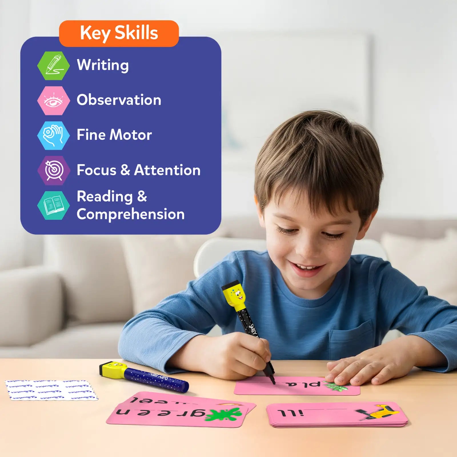 Spell Smarter | Spelling and Phonics Write & Wipe Cards (ages 4- 7)